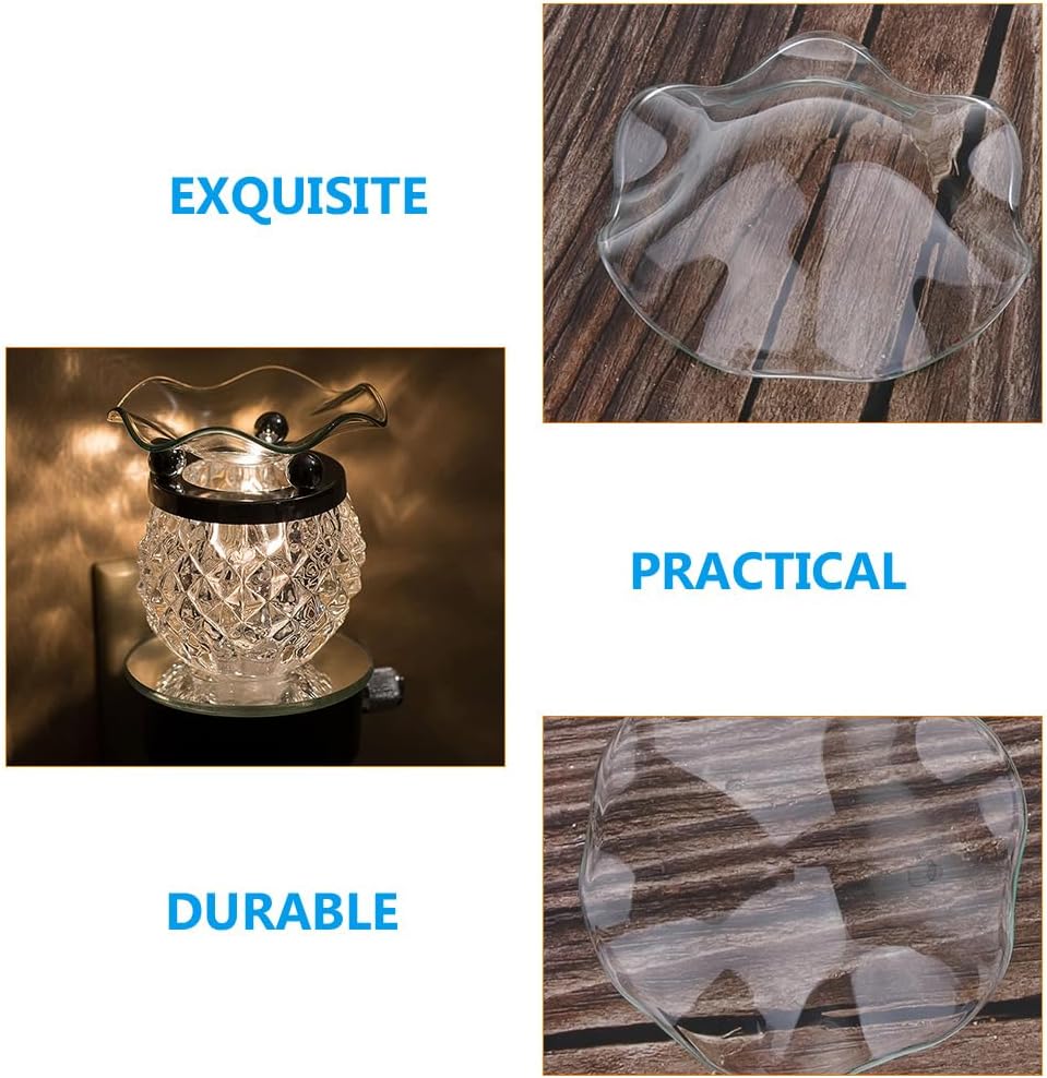 HOMSFOU Ersatzglas Schale Für Aroma Lampe 3 Stück 3.5 Zoll Ätherische Öle Duftlampe Wachs Schmelzsch