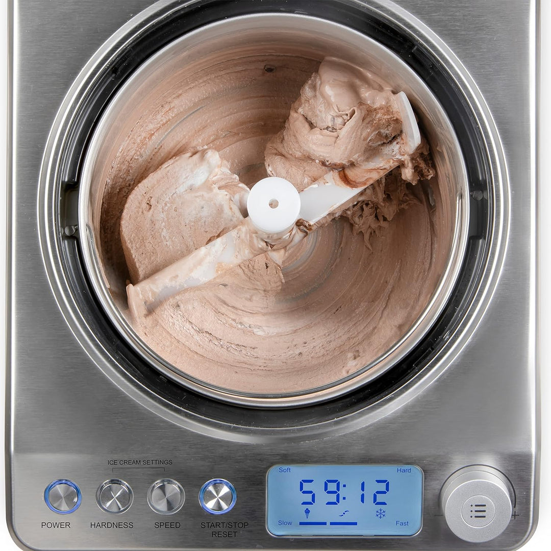 DOMO DO9232I Eismaschine, 18/8 Edelstahl, 2.5 liters