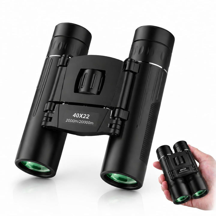 40x22 HD Leistungsstarke Fernglas 2000M Long Range Folding Mini BAK4 FMC Optik für Sport und Outdoor