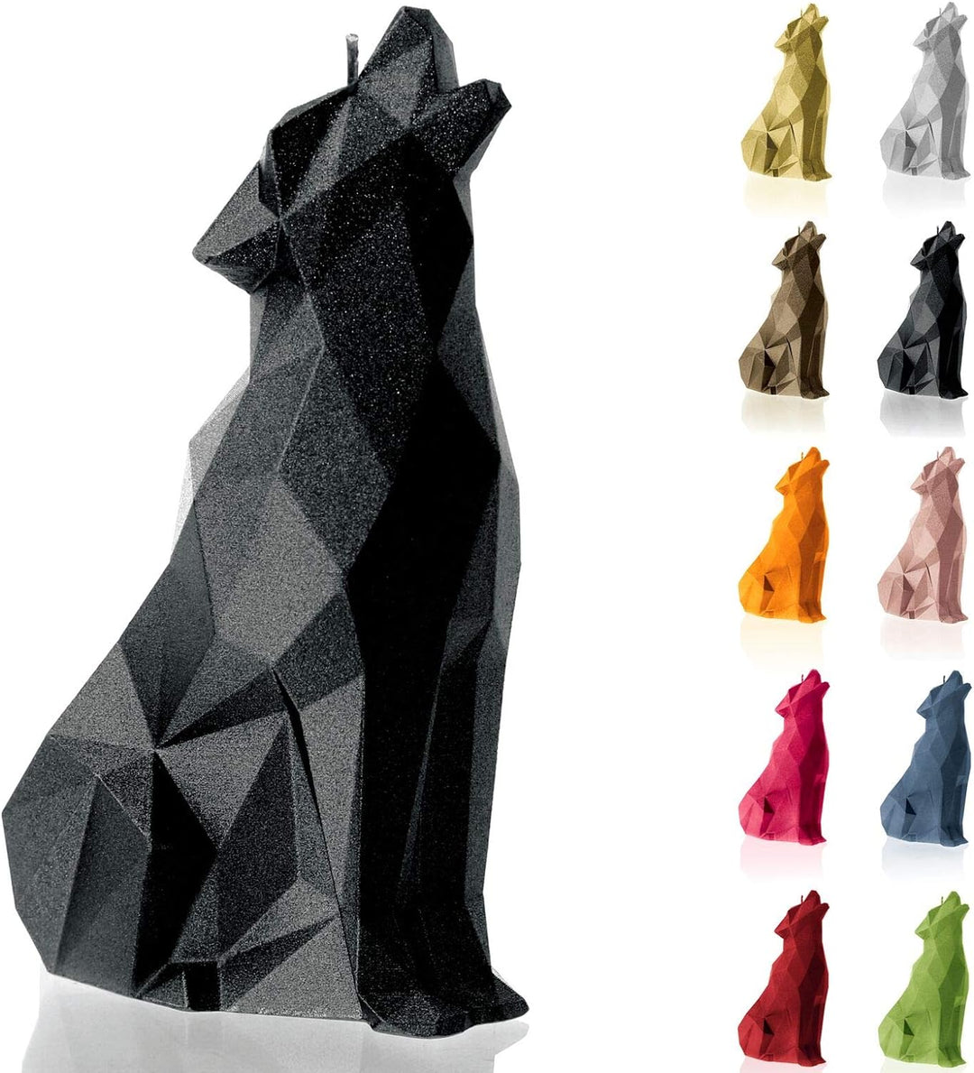 Candellana Handmade Wolf Low-Poly Kerze Geschenk- Lustig - Dekorative Kerze - Home Décor - Geschenke