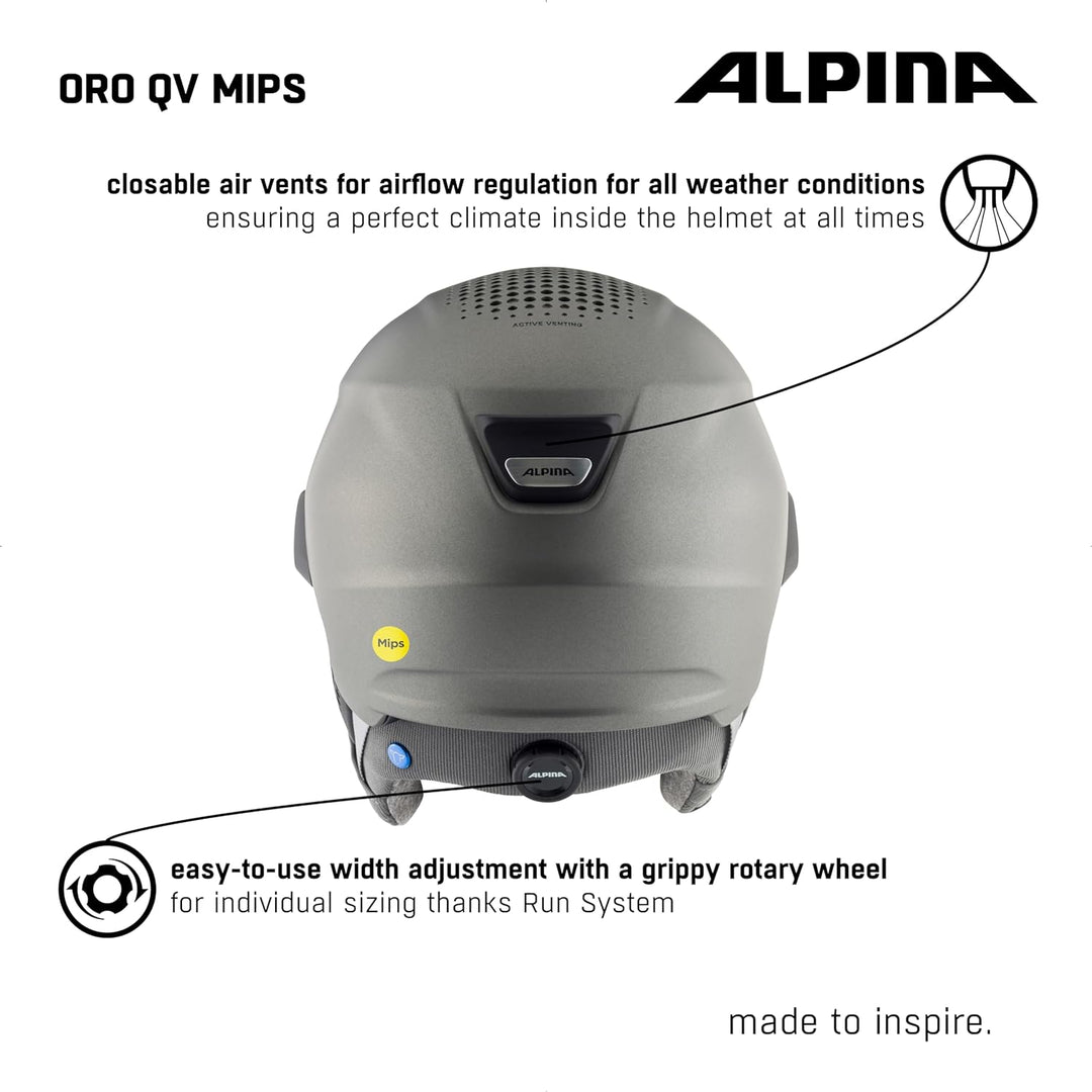Alpina ORO QV MIPS - Unisex Visierhelm 51-55 cm, 51-55 cm