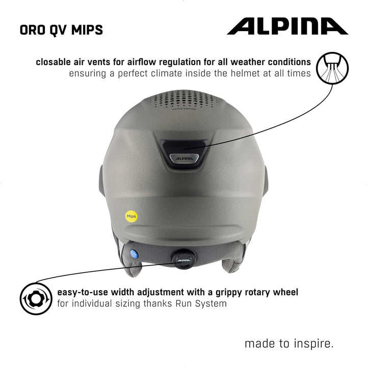 Alpina ORO QV MIPS - Unisex Visierhelm 51-55 cm, 51-55 cm