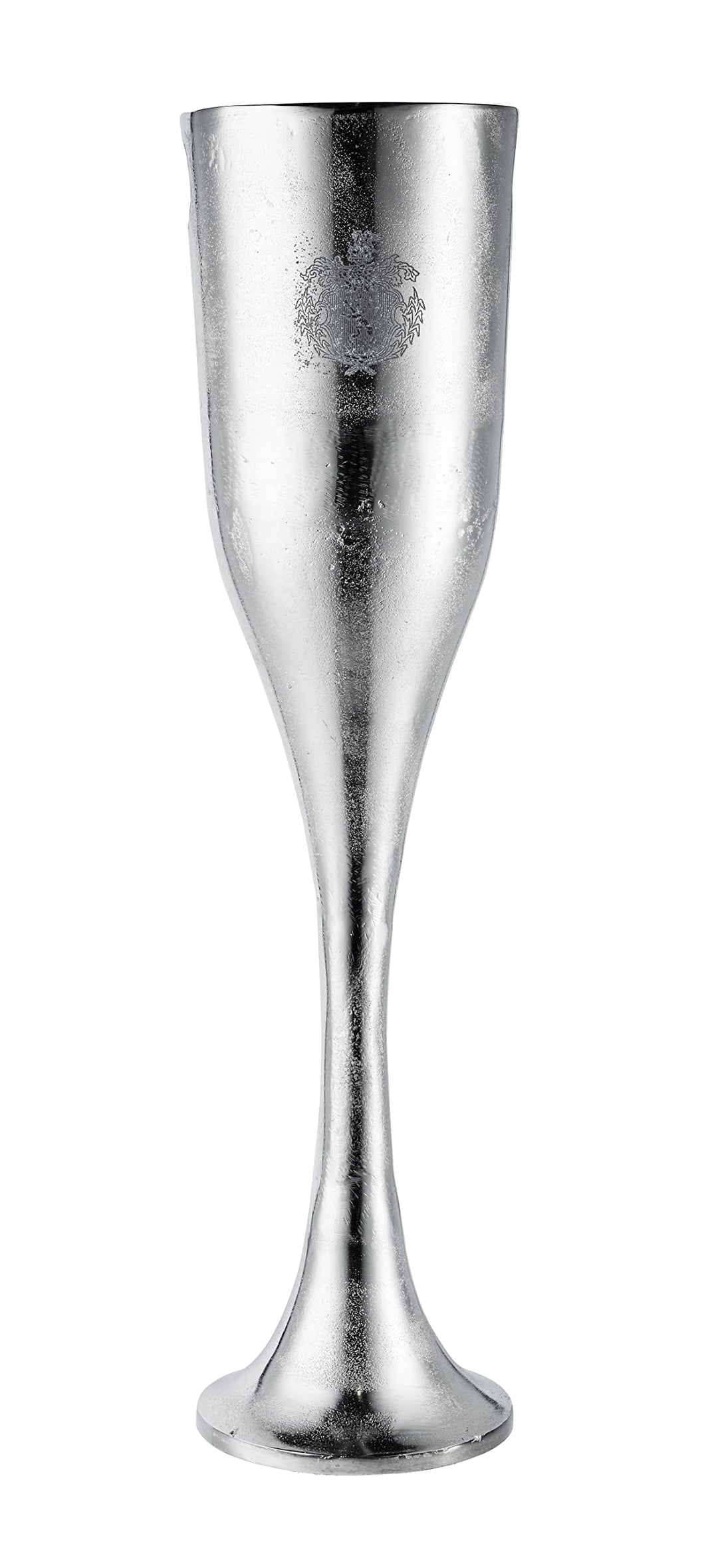 Champagnerkühler auf Standfuss, Weinkühler Sektkühler Flaschenkühler Getränkekühler, Aluminium Metal