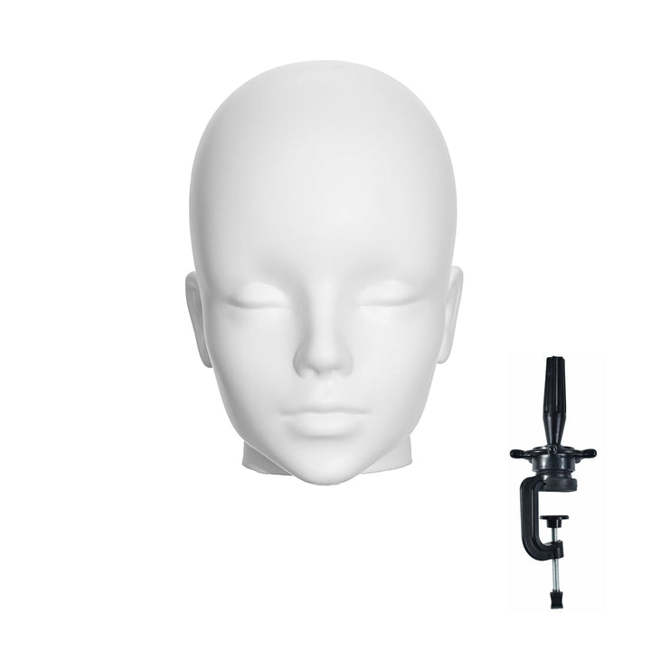 Mannequin-Kopf-Trainingskopf, weiss, professioneller männlicher Schaufensterpuppenkopf für Hüte, Bri