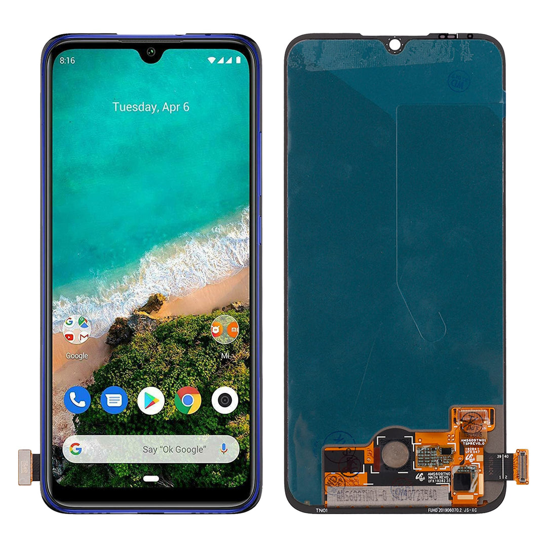 SwarKing AMOLED Display kompatibel mit Mi A3 Touch Screen Digitizer (Schwarz ohne Rahmen) Ersatzteil