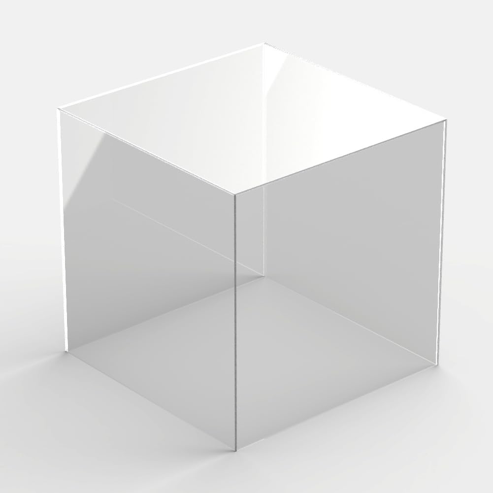 Hansen Acryl-Schaukasten, quadratisch, 400x400x400 mm, Transparent