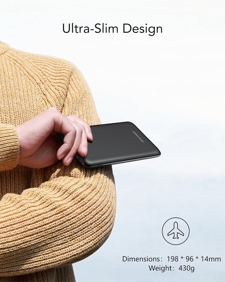 Charmast Powerbank 26800mAh USB C Externer Akku 18W Power Delivery Quick Charge QC 3.0 Tragbares Lad