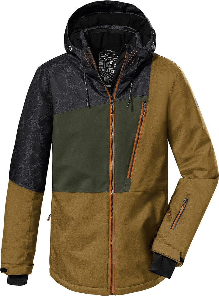 Killtec Herren Ksw 133 Mn Jckt Skijacke Funktionsjacke mit abzippbarer Kapuze und Schneefang, schwar