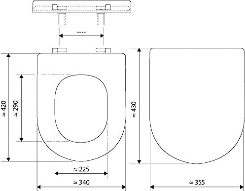 Sanitop-Wingenroth - 56678 0 - WC-Sitz passend zu laPino Mini in Weiss - Hochwertiger Toilettensitz