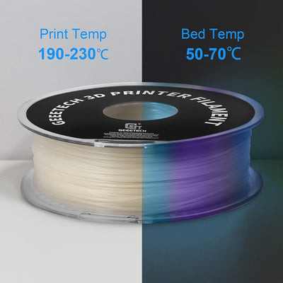 Geeetech PLA Filament, 3D-Drucker PLA Filament 1 kg Spule, Genauigkeit +/- 0,02 mm, Leuchtender Farb