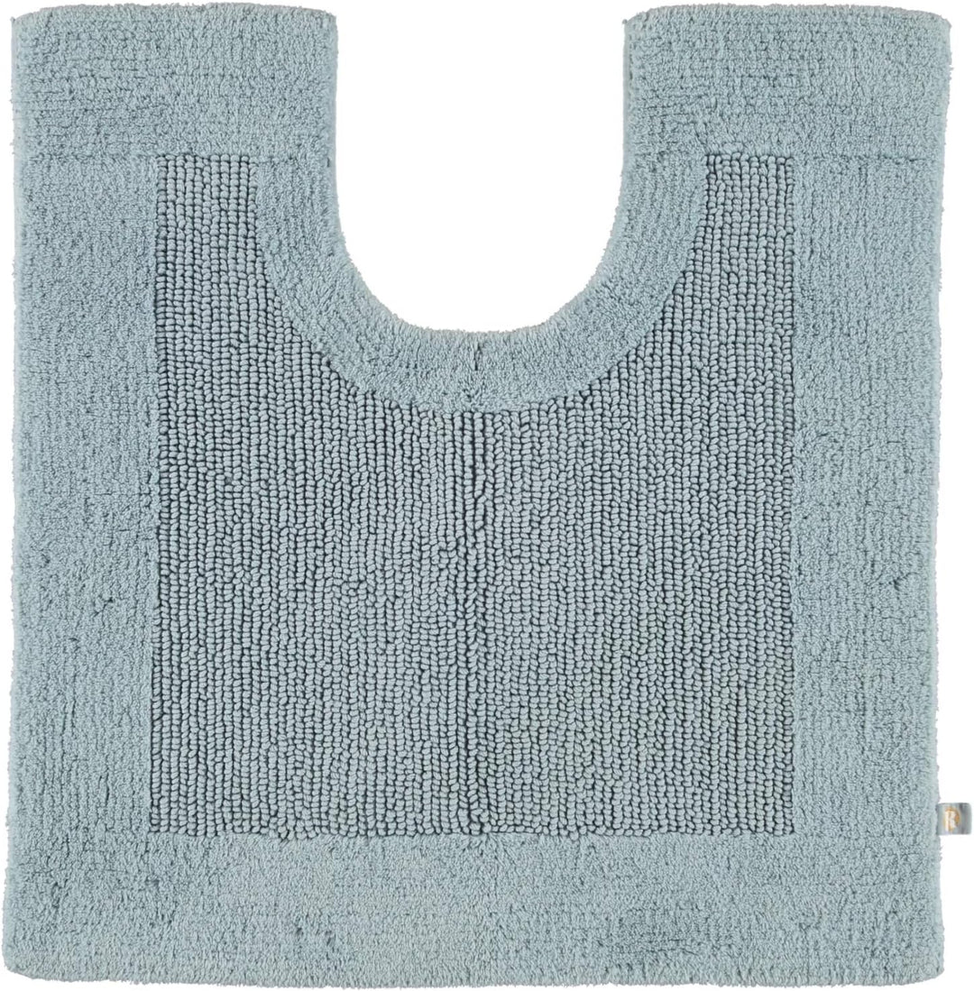 Rhomtuft Badteppiche Prestige aquamarin - 400 Toilettenvorlage mit Ausschnitt 60x60 cm, Toilettenvor