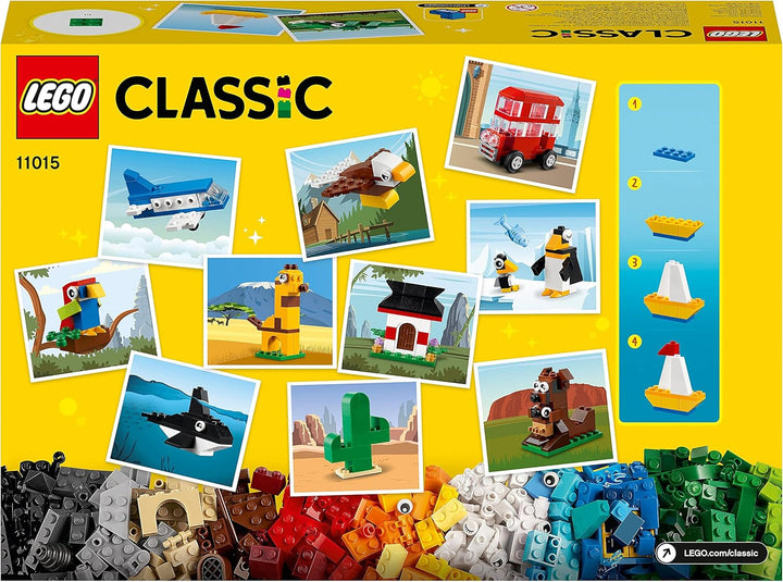 LEGO 11015 Classic Einmal um die Welt Steine, Spielzeug für Kleinkinder ab 4 Jahre mit Bausteinen un