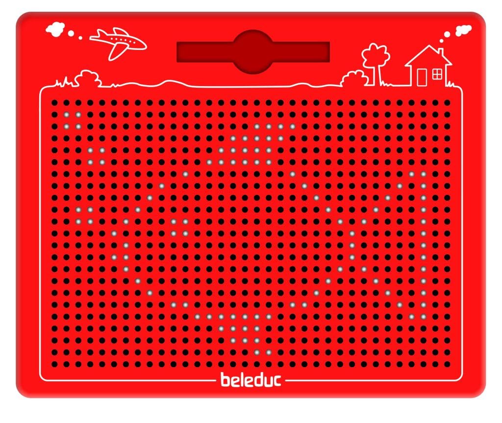 Beleduc 21042 - The Magical Magnetic Game,Red,280 x 255 x 12 mm, ab 3 Jahre, 1xMagnetboard, 280 x 25
