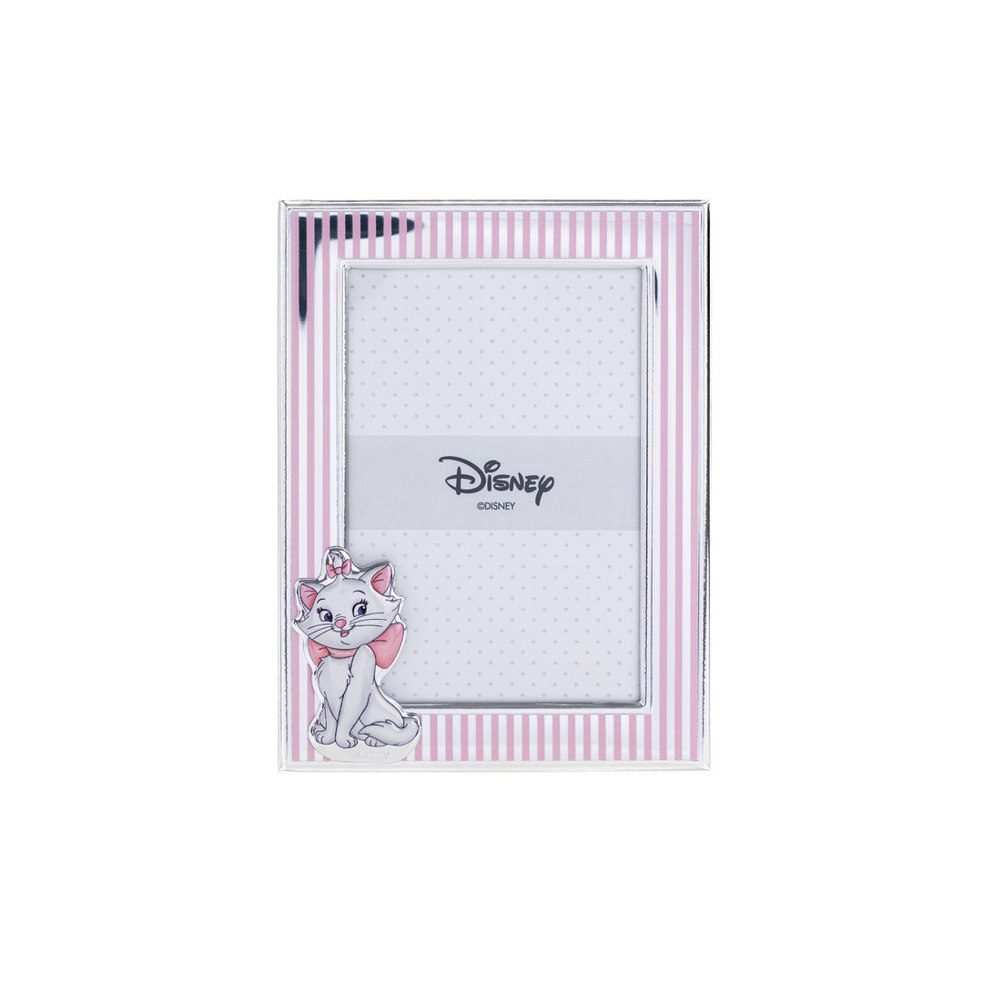 VALENTI & CO. Disney Baby - Minou Aristocats Bilderrahmen in Silber für Kinder, Geschenkidee für Tau