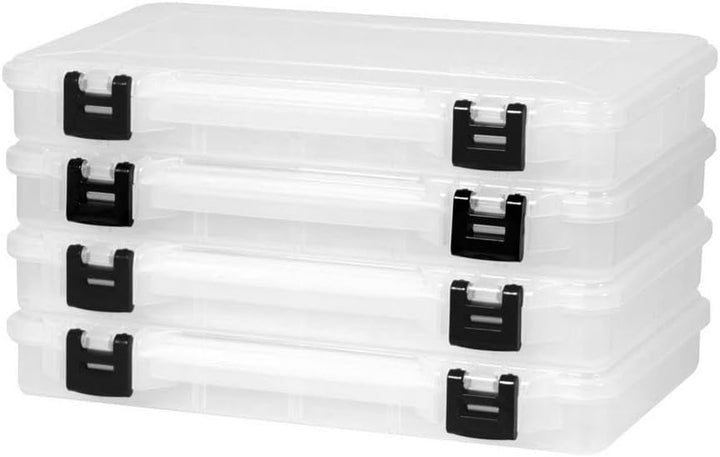 PLANO Unisex-Erwachsene ProLatch 3700 Stowaway Tackle Box Angelbox, Transparent Verstaubar, Verstaub