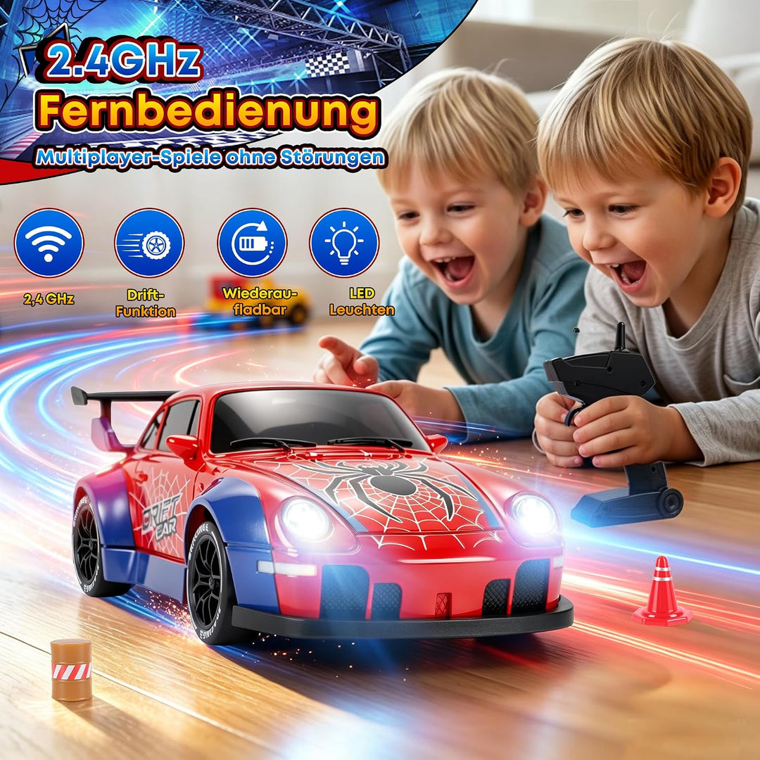 Ferngesteuertes Auto ab 3 4 5 6 7 8 9 10 Jahre, 2.4Ghz 4WD RC Drift Auto Spielzeug ab 3 4 5 6 7 8 9