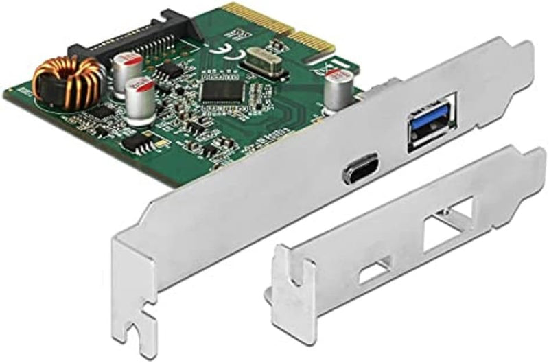 Delock PCI Expr. Card > 1x USB-C + 1x USB-A USB3.1 Gen 2, 90299