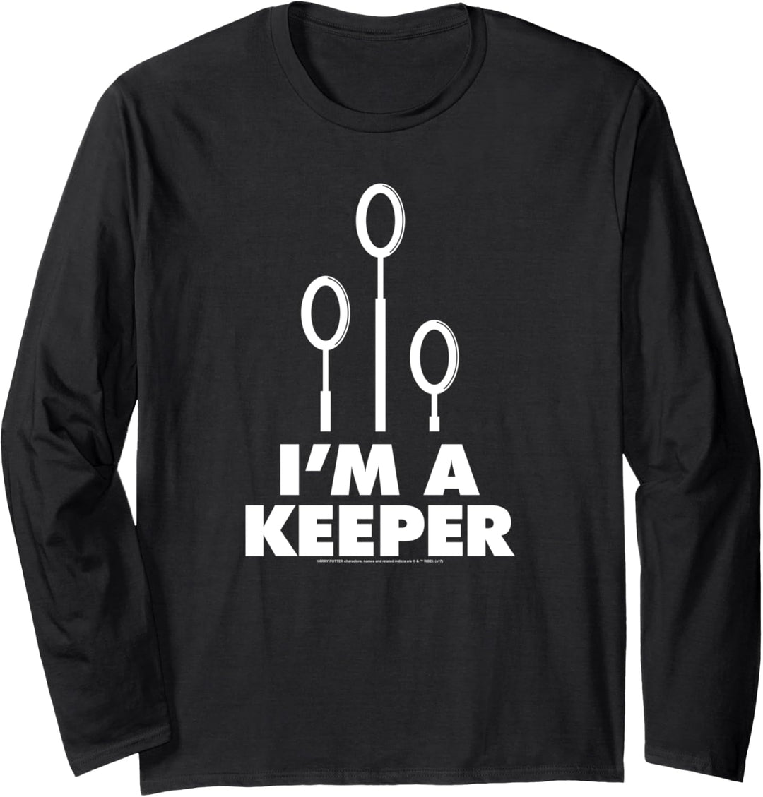 Harry Potter Quidditch I'm a Keeper Langarmshirt