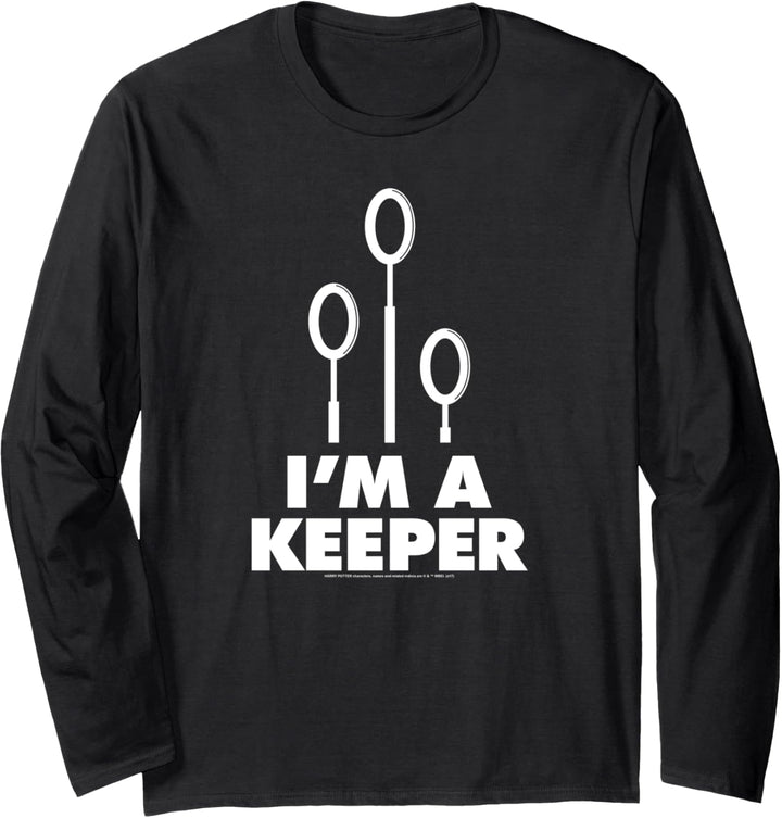 Harry Potter Quidditch I'm a Keeper Langarmshirt