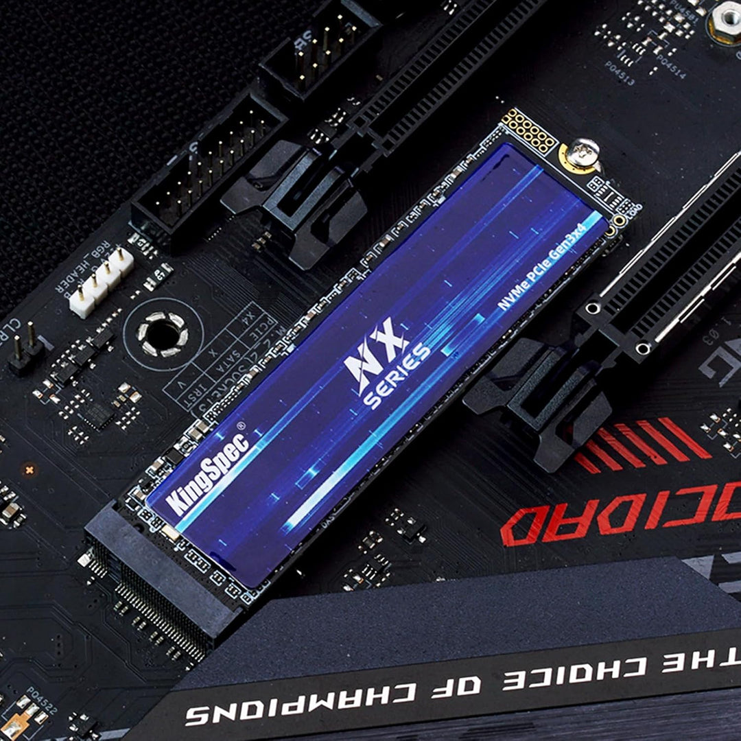 KingSpec SSD 512GB M.2 NVMe, PCIe Gen 3x4 Gaming Solid State Drive, Up to 3500MB/s Read, 3D NAND Fla