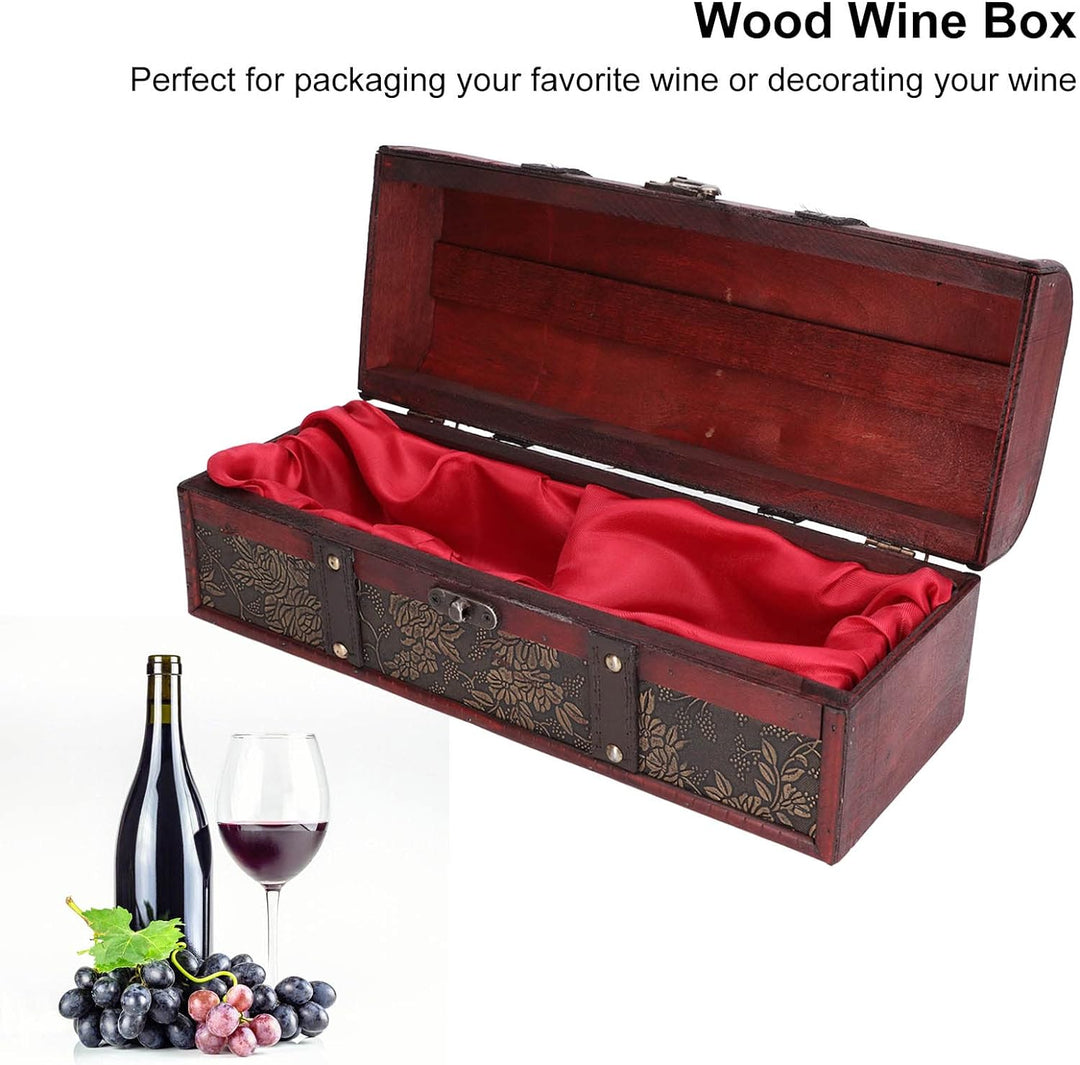 Vintage Holz Weinkiste Retro Style Flaschenkiste für Weinlagerung Geschenkverpackungen