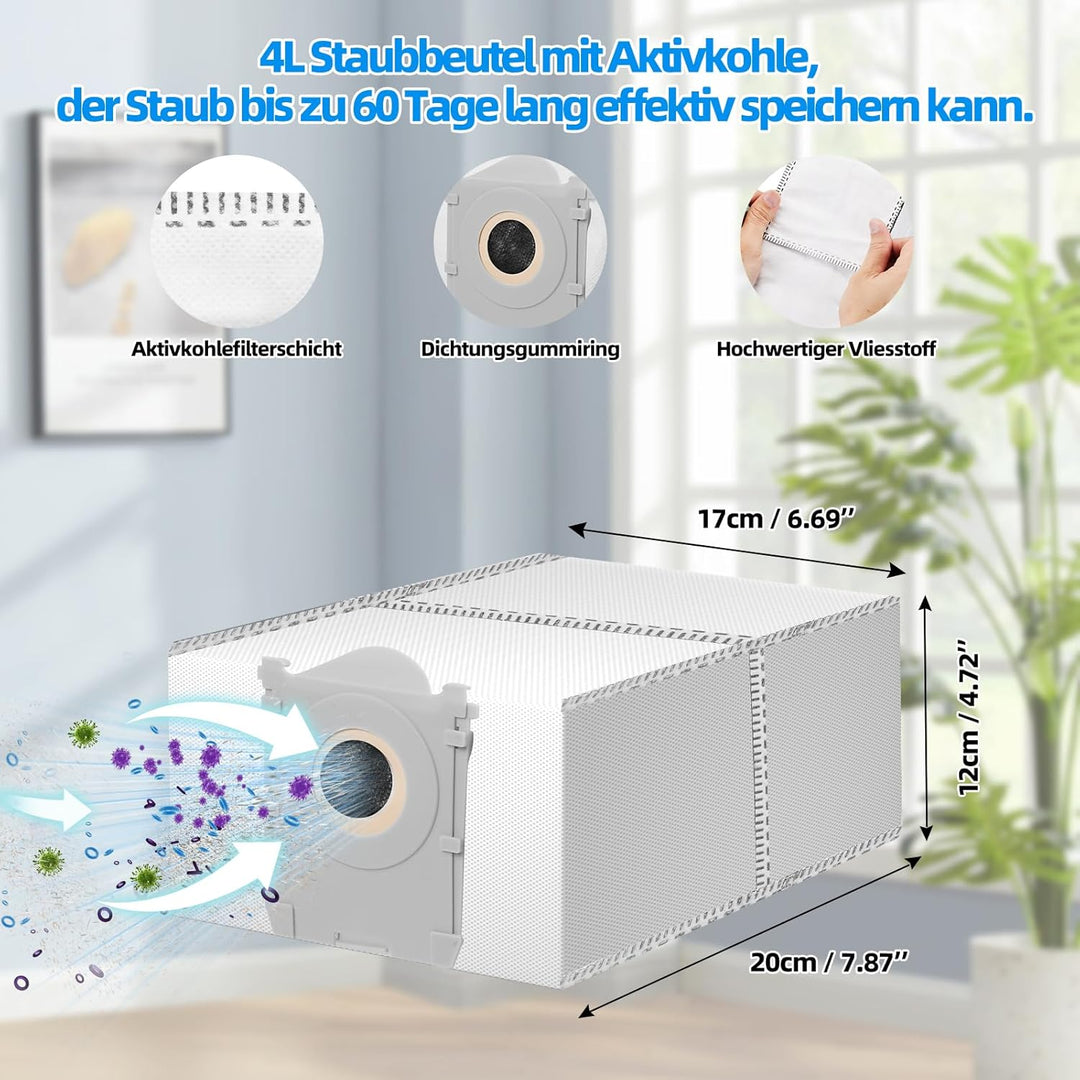 21 Stück Zubehörset für ECOVACS DEEBOT T80 Omni Saugroboter, Ersatzteile Zubehör 2 Anti Tangle Haupt