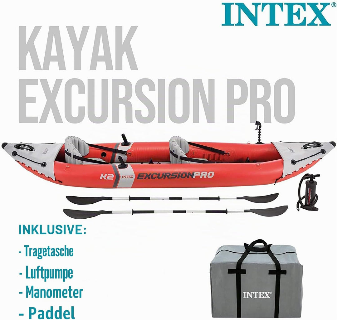 Intex - Aufblasbarer Kajak K2 Excursion Pro Kajak, K2 Excursion Pro Kajak