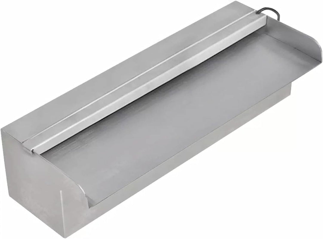 Lechnical Pool-Wasserfall Fontäne mit LEDs Rechteckig Teich Pool Brunnen Pool-Fontaene Wasserfontaen