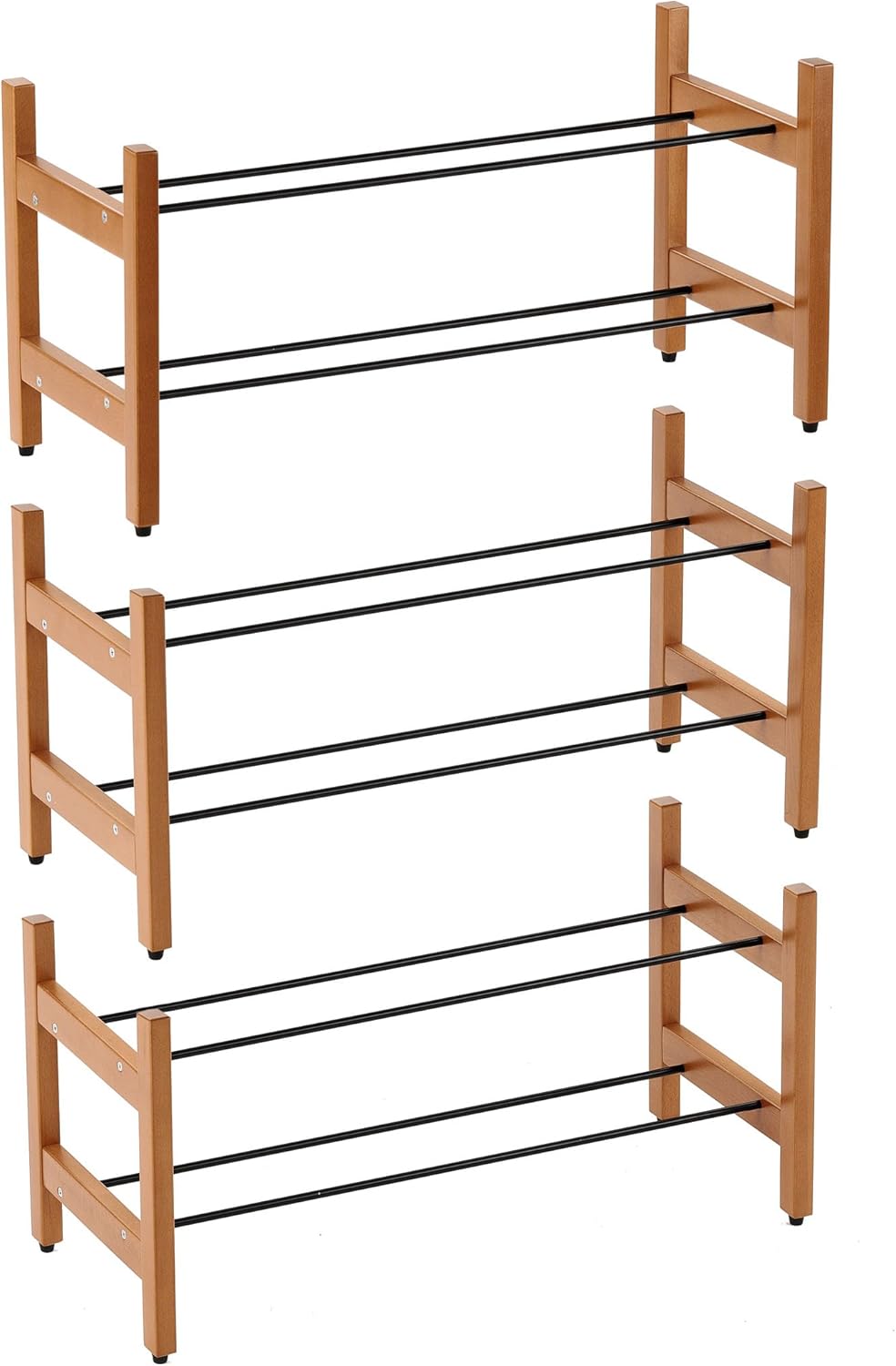 ARREDAMENTI ITALIA TODY'S Schuhregal, Holz - 6 Paar Schuhe - Modular - Kirsche Finish