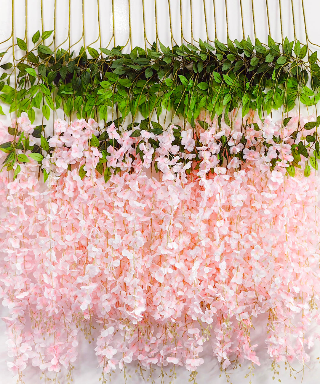 HanYun 12 Stück Künstliche Glyzinien Blumen, Künstliche Blumen Blumengirlande Kunstpflanzen Hängende