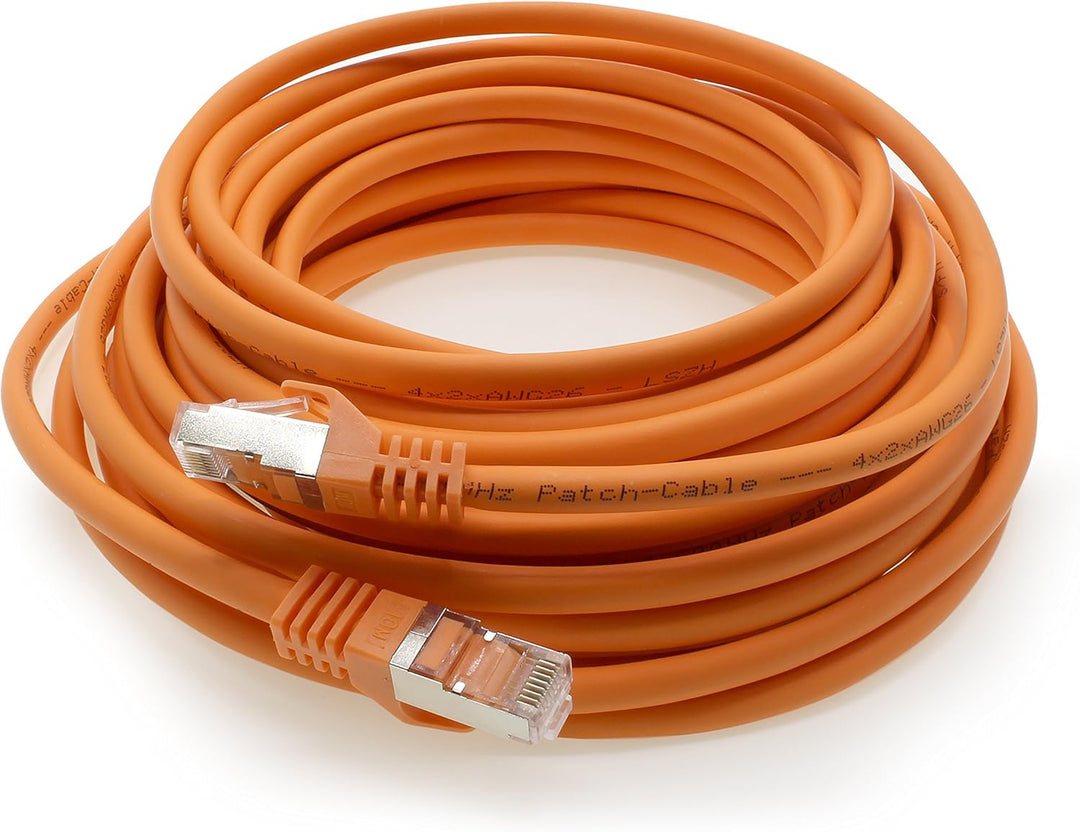 7,5m - orange - 10 Stück Cat7 Netzwerkkabel SFTP Patchkabel Lankabel Rohkabel 10GB/s - 500 Mhz konfe