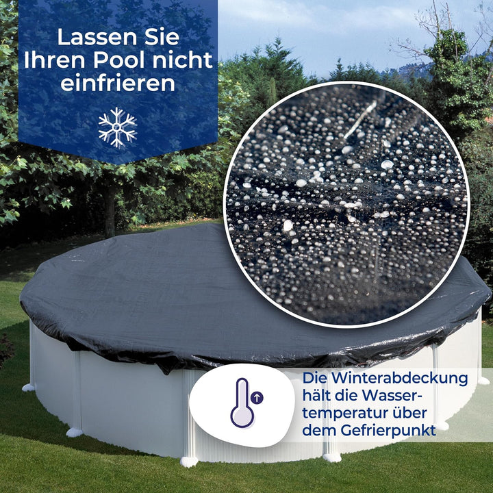Gre CIPR551 - Winterabdeckung für Rundbecken von 550 cm im Durchmesser, Farbe schwarz