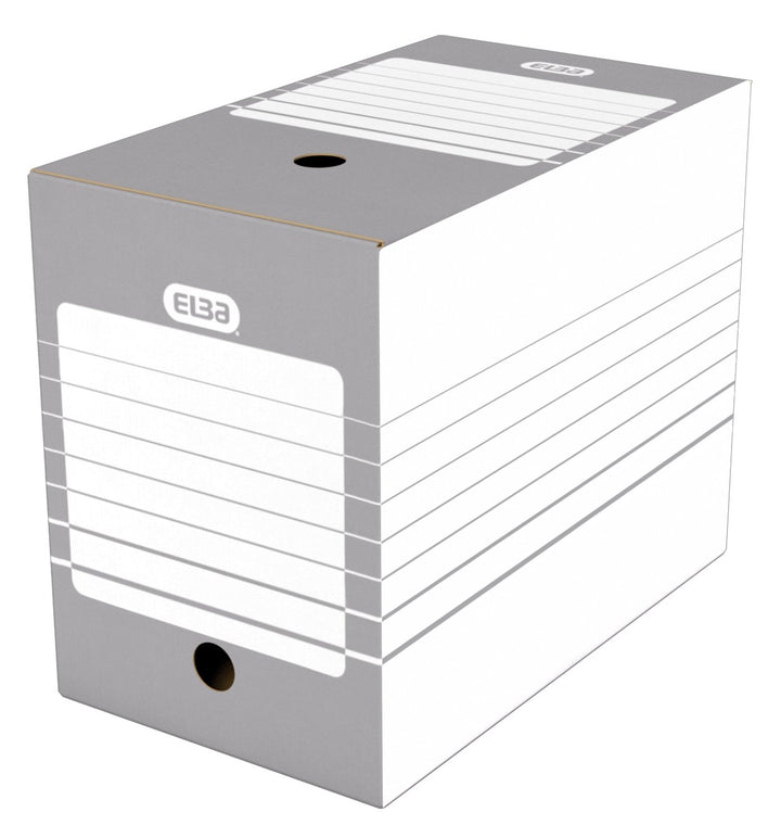 Elba 20 Stück Archivschachteln, automatischer Zusammenbau Dos 20 cm grau Grau Dos 20cm, Grau Dos 20c