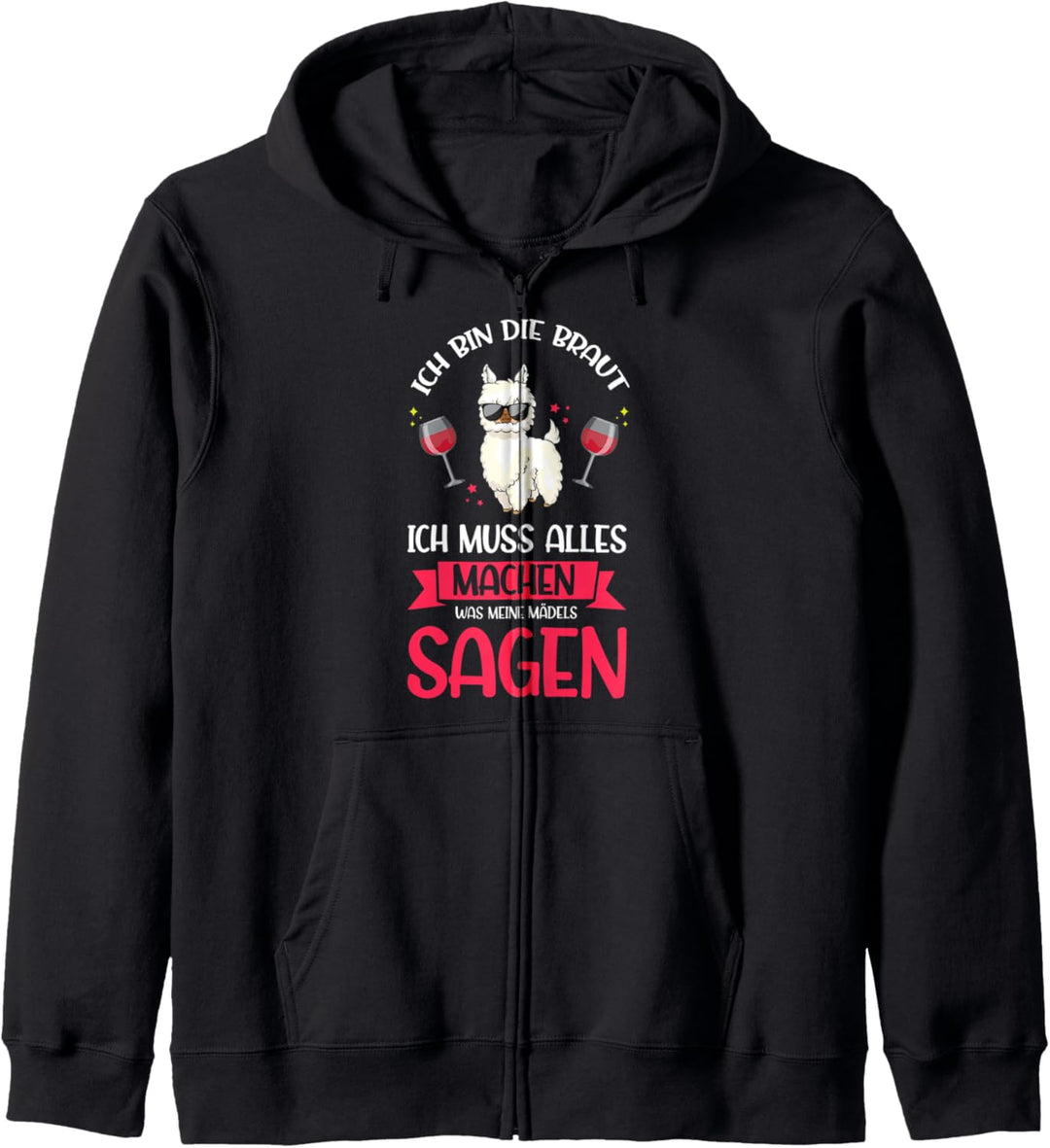 Junggesellenabschied Braut Einhorn Einhorn Kapuzenjacke
