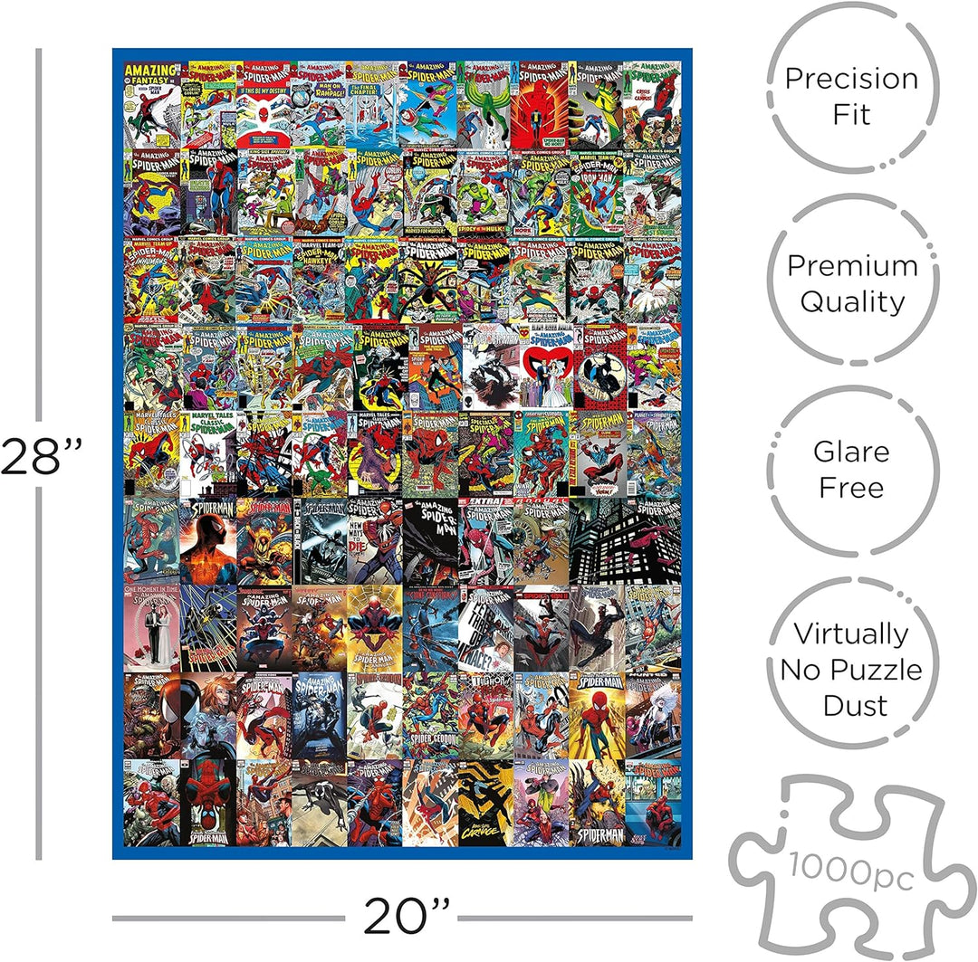 AQUARIUS Marvel Spider-Man Puzzle (1000 Piece Jigsaw Puzzle) - Glare Free - Precision Fit - Virtuall