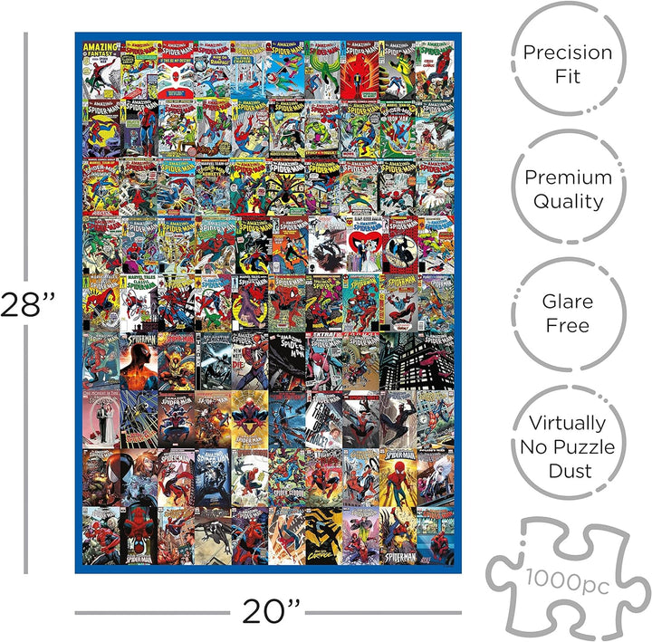 AQUARIUS Marvel Spider-Man Puzzle (1000 Piece Jigsaw Puzzle) - Glare Free - Precision Fit - Virtuall