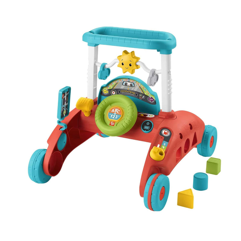 Fisher-Price 2-Seiten Auto-Lauflernwagen, mitwachsendes interaktives Spiel-Center mit über 50 Lieder