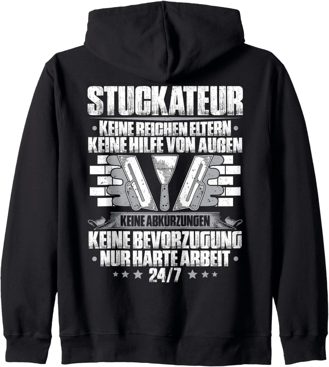 Verputzer Harte Arbeit Gipser Stuckateur Kapuzenjacke