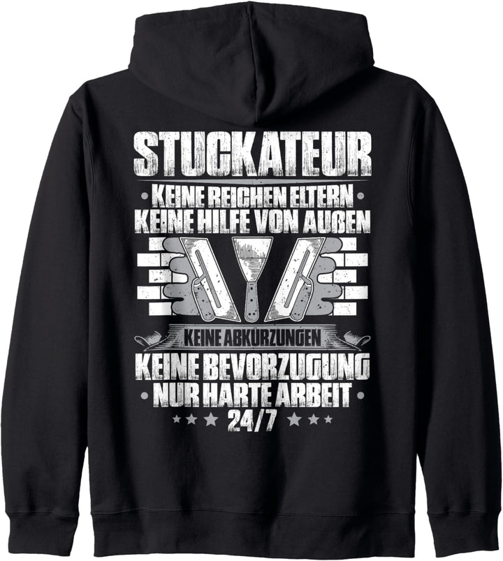 Verputzer Harte Arbeit Gipser Stuckateur Kapuzenjacke