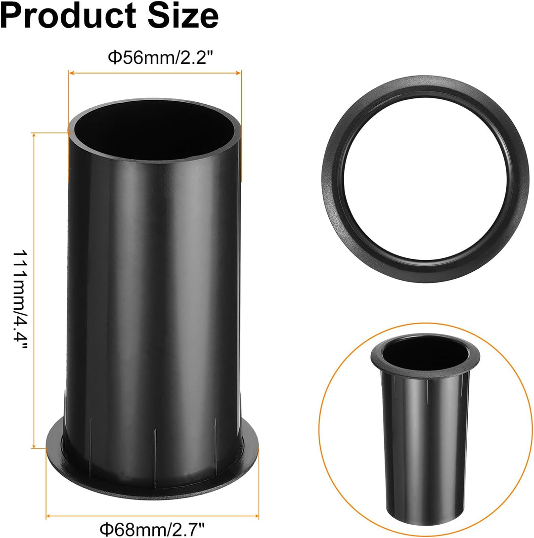 QUARKZMAN 8 Stück 56x111mm Lautsprecher Bassreflexrohr Subwoofer Portrohr Bass Woofer Box Lautsprech