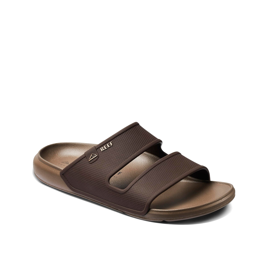 Reef Herren Oase Double Up Schiebe-Sandalen 37.5 EU Dunkelbraun, 37.5 EU Dunkelbraun