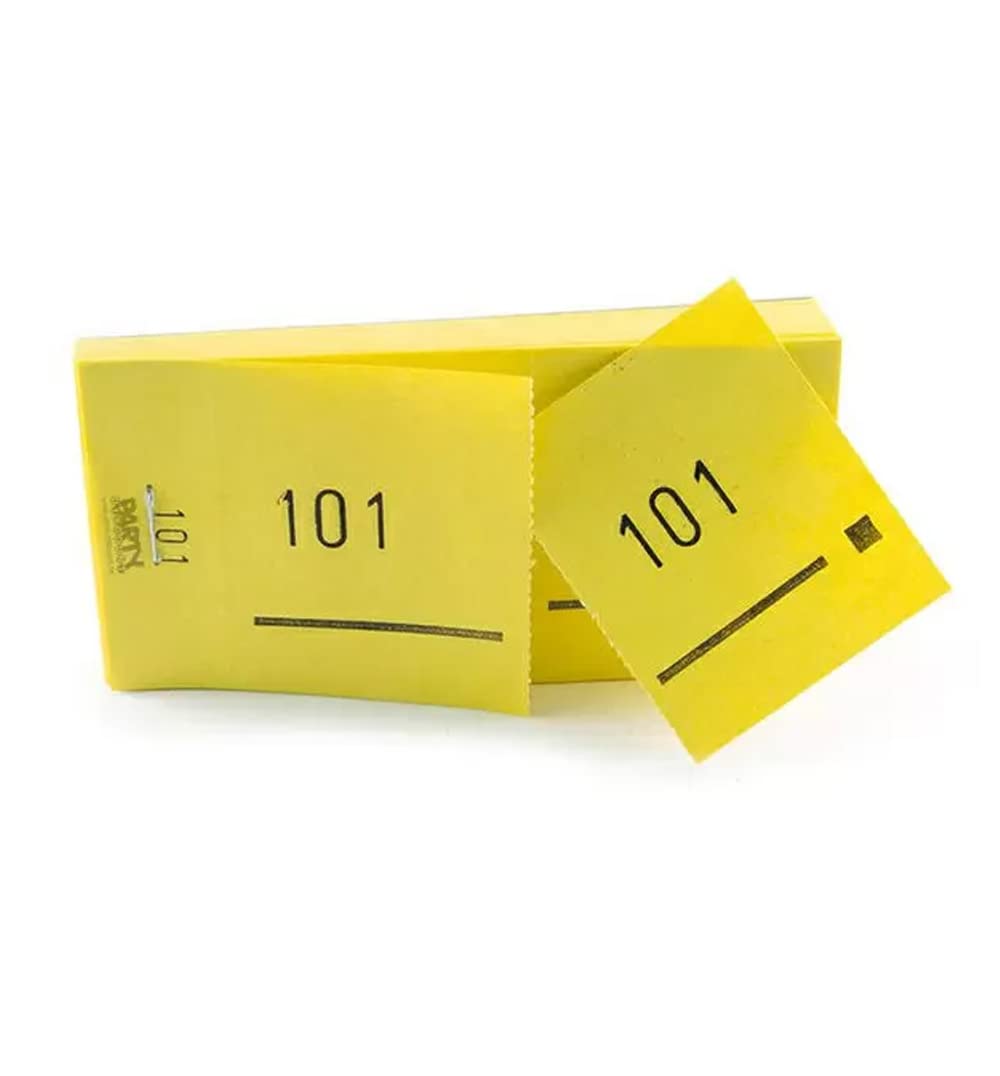 PARTY DISCOUNT ® Doppelnummern- Block 1000 Abrisse Nr. 1001-2000 gelb