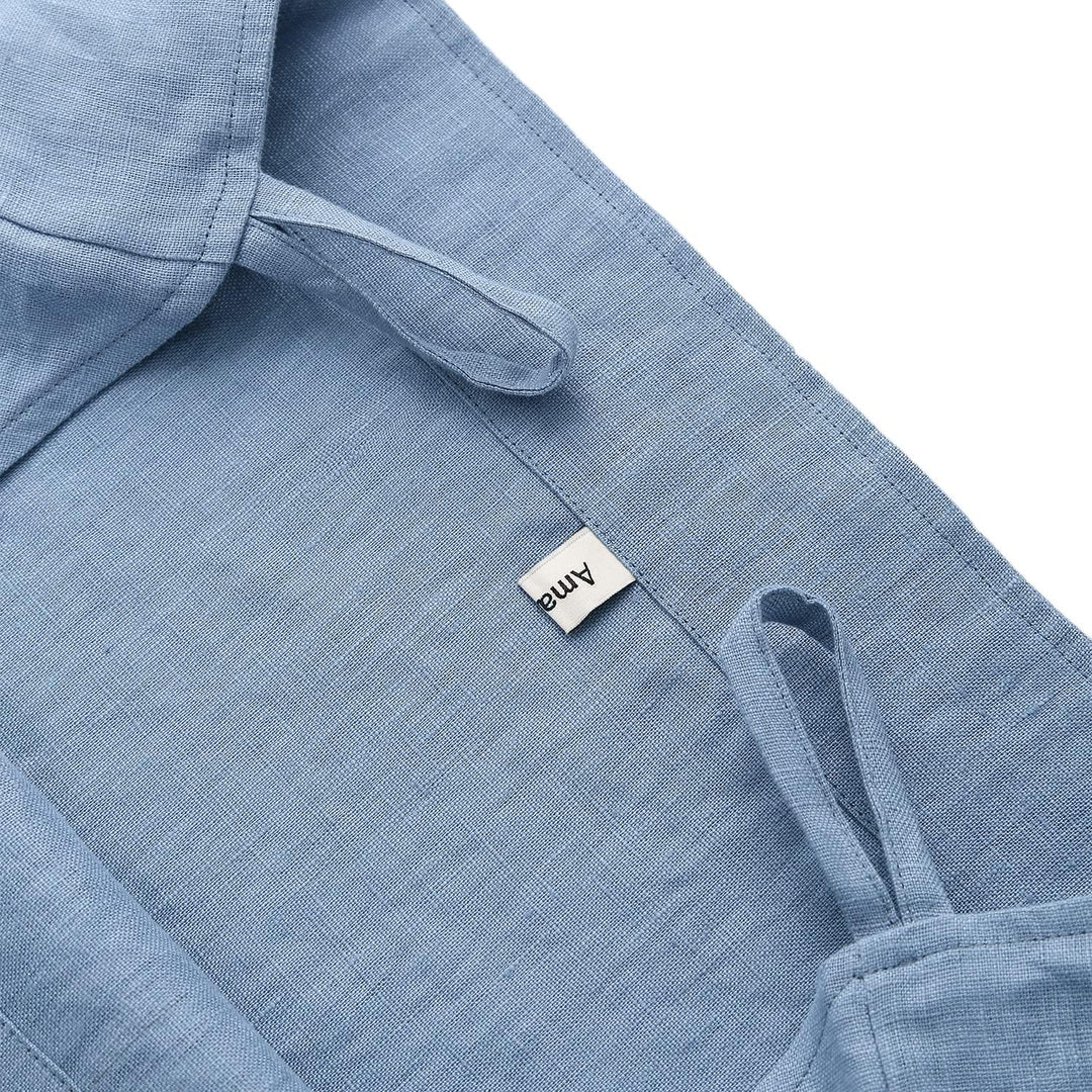 Amazhiyu Hänge Wäschesack 100% Leinen, Platzsparend Wäschebeutel, Tür Hängend Wäschesammler, Hängend