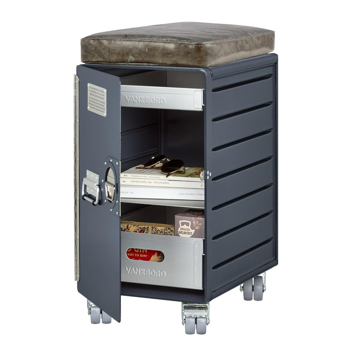 Hocker Schubladenschrank, Rollcontainer, Metallschrank, Büroschrank, Industrial Möbel, Aktenschrank