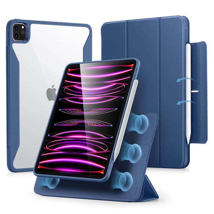 ESR Hybrid Hülle für iPad Pro 12.9 Hülle (2022/2021), iPad Pro 12.9 Case mit Pencil Halter, 12,9 Zol