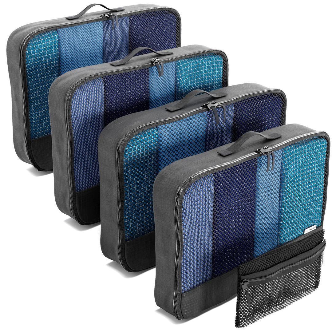 OW-Travel Einfach zu Organisierende Packtaschen für Koffer Large Kleiderlagerung mit Reisewürfeln ei