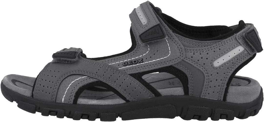 Geox Herren Uomo Sandal Strada D Sandalen, Stone Lt Grey, 46 EU