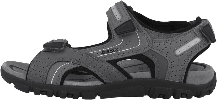 Geox Herren Uomo Sandal Strada D Sandalen, Stone Lt Grey, 46 EU