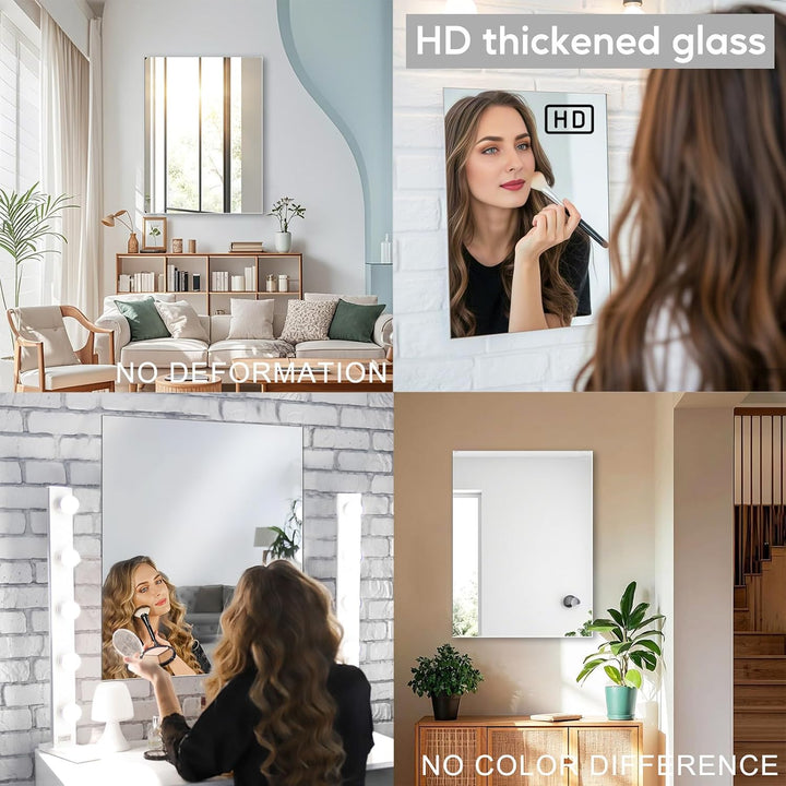 JMITHA Wandspiegel Asymmetrisch Spiegel Asymmetrisch Wandspiegel Selbstklebend Asymmetrischer Spiege