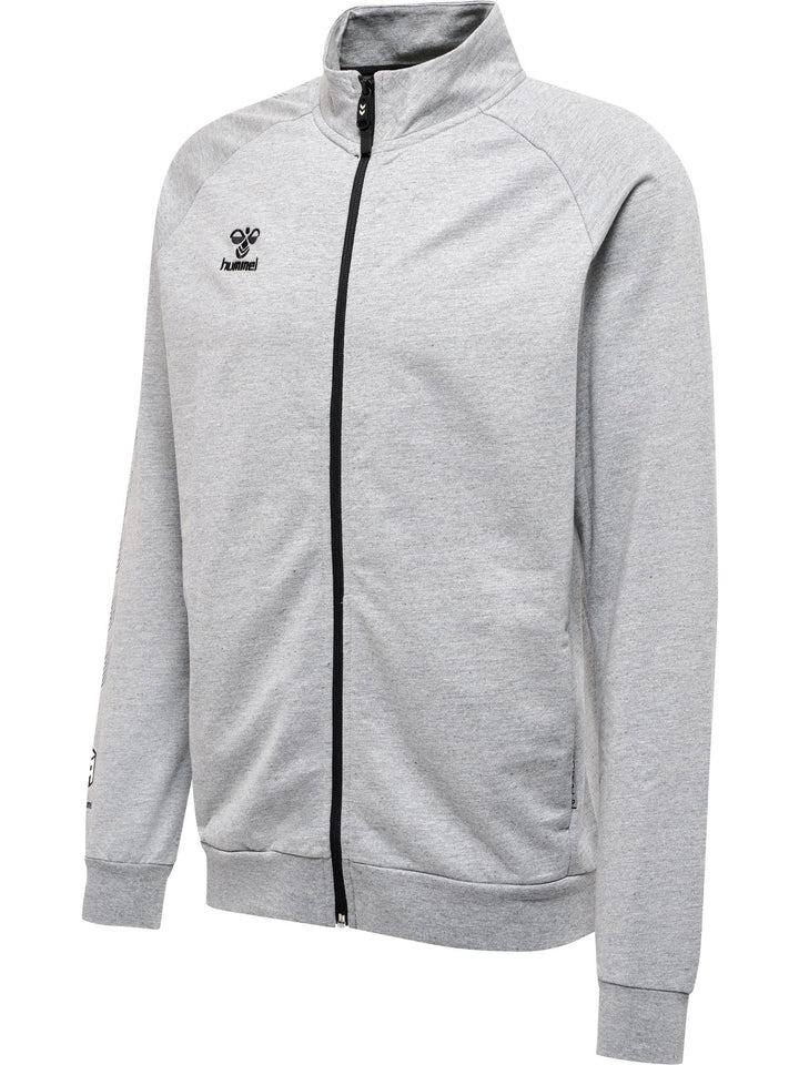 hummel Herren Hmlmove Grid Cot. Zip Jacket jacket M GREY MELANGE, M GREY MELANGE